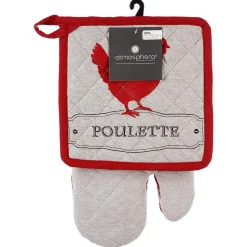 Gant et manique Poule - coton - Atmosphera