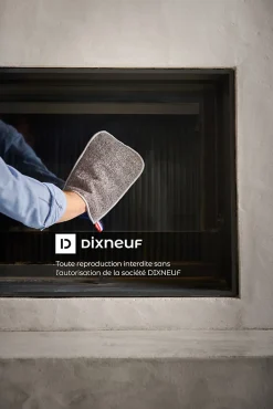 Gant microfibre pour vitre de cheminée et poêle Dixneuf Plus'net
