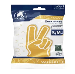 Gants de ménage Elephant L'éclatant taille 7-8