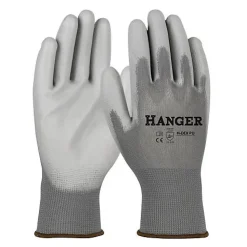 Gants de travail H-Dex T 7 enduit polyuréthane en 12 paires - HANGER - 300006