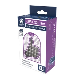 Gants en latex Elephant Bricol'Box Taille 9, 10 pièces