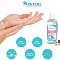 Gel hydro-alcoolique désinfectant pour les mains 100ml Wyritol