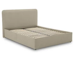 Goyave - lit coffre - 160x200 - en tissu - sommier inclus - Best Mobilier