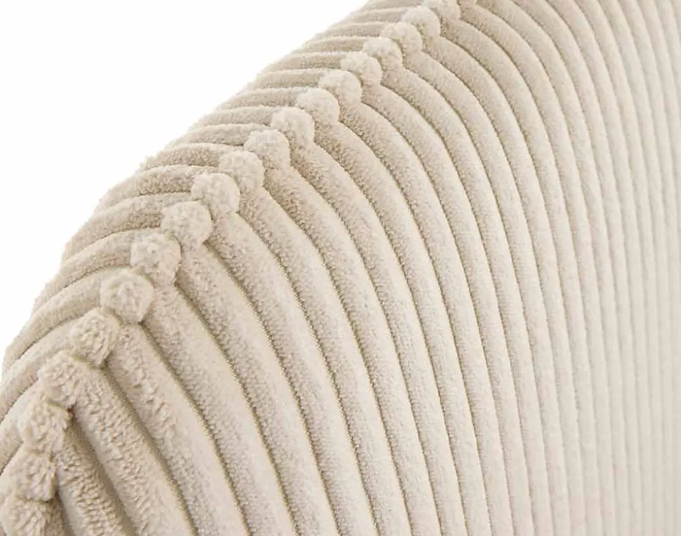 Goyave - lit coffre - 140x190 - en velours côtelé - sommier inclus - Best Mobilier