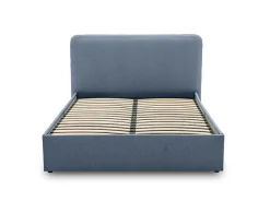 Goyave - lit coffre - 140x190 - en tissu - sommier inclus - Best Mobilier