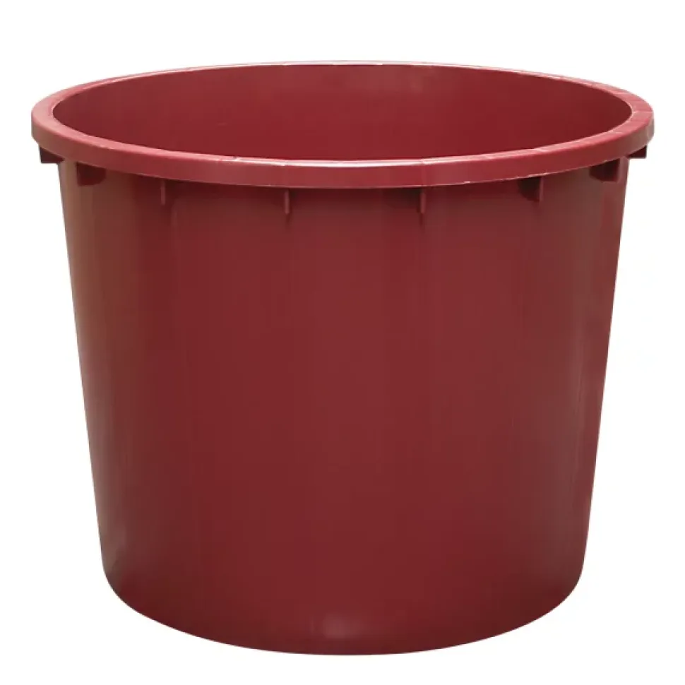 Grand Baquet rond renforcé 500 litres Bordeaux