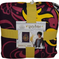 Harry Potter - Couverture motif/style emblème de Poudlard Multicoloured (150 cm x 100 cm)
