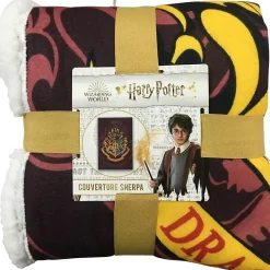 Harry Potter - Couverture motif/style emblème de Poudlard Multicoloured (150 cm x 100 cm)