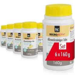 Höfer Chemie Microactiv Pastilles Nettoyantes Multi-usages 6 x 160 G, Parfum Citron