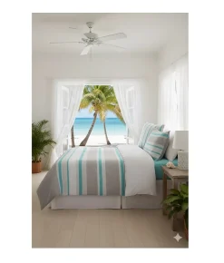 Housse couette + taies Barbada