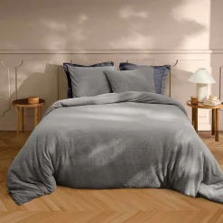 Housse couette + taies bouclette