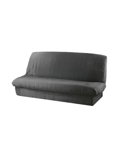 HOUSSE DE CLIC CLAC MAT. 120 à 140 CM - 185 à 200 CM POLYE. UNI ESSENTIEL BETON - 120 à 200cm - Gris anthracite