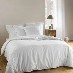 Housse de couette + 2 taies d'oreiller Noémie - Douceur d'Intérieur - Parure de couette 260 x 240