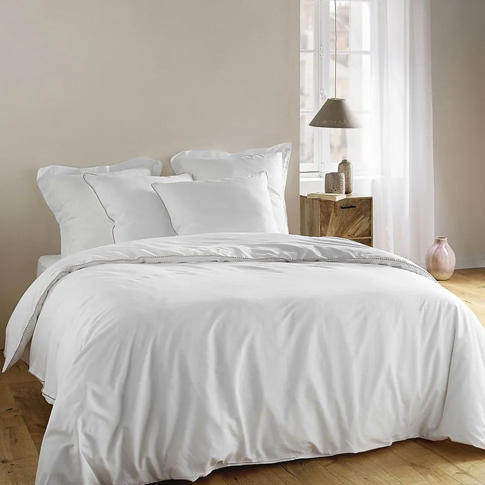 Housse de couette + 2 taies d'oreiller Noémie - Douceur d'Intérieur - Parure de couette 260 x 240