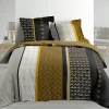Housse de couette + 2 taies d'oreiller Smarty - Douceur d'Intérieur - Parure de couette 260 x 240