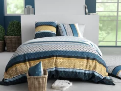 Housse de couette + 2 taies 220 x 240 cm Ossis