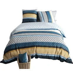 Housse de couette + 2 taies 220 x 240 cm Ossis