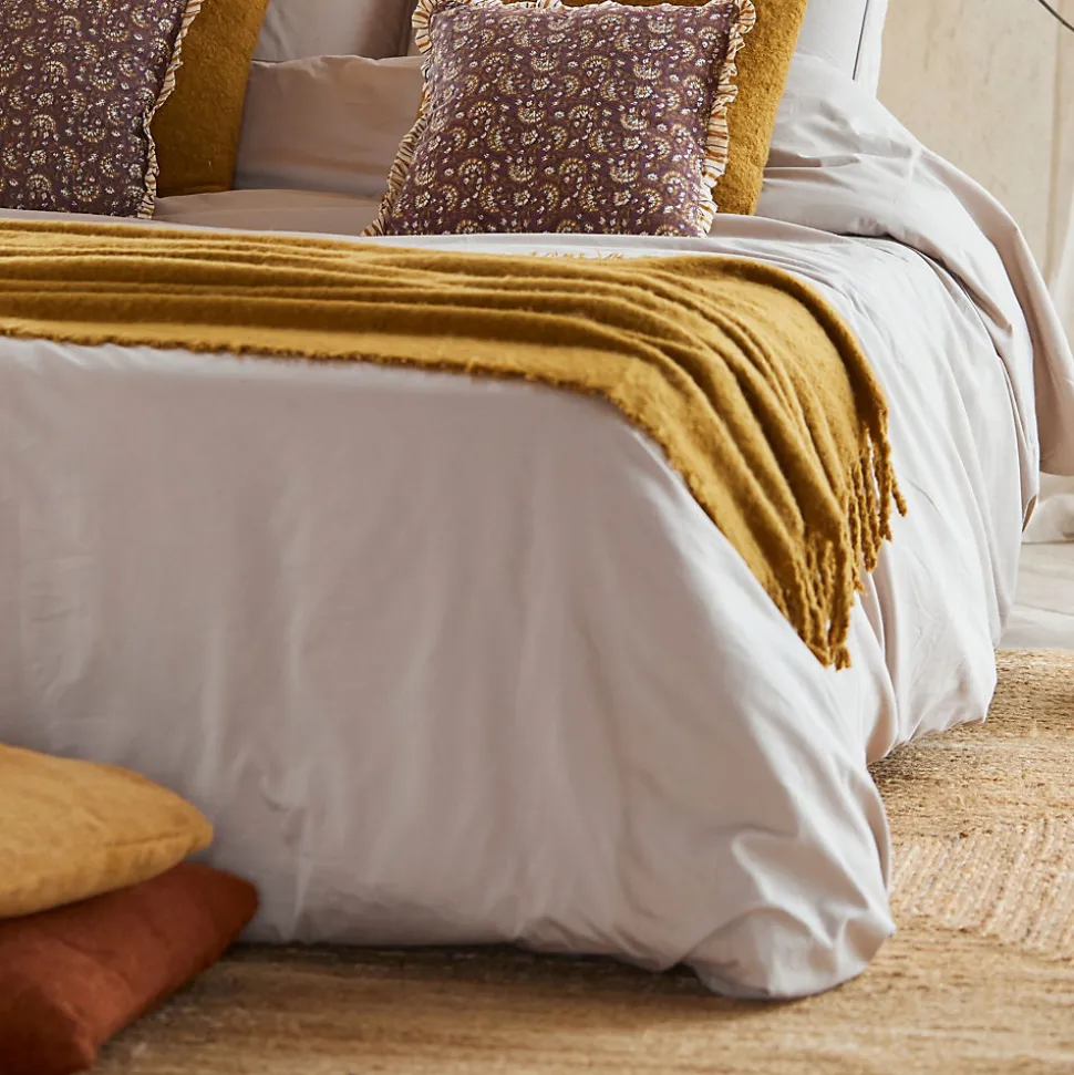 Housse de couette 100% Percale de Coton ORIGINE (240x220 cm - Sable)