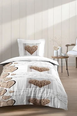 Housse de couette + taie Charming coeur