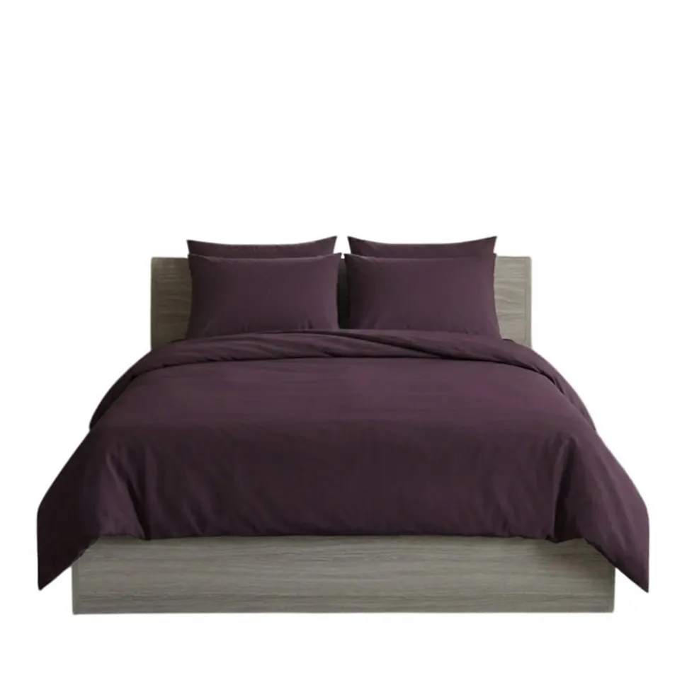 Housse de couette + taies en coton Passion