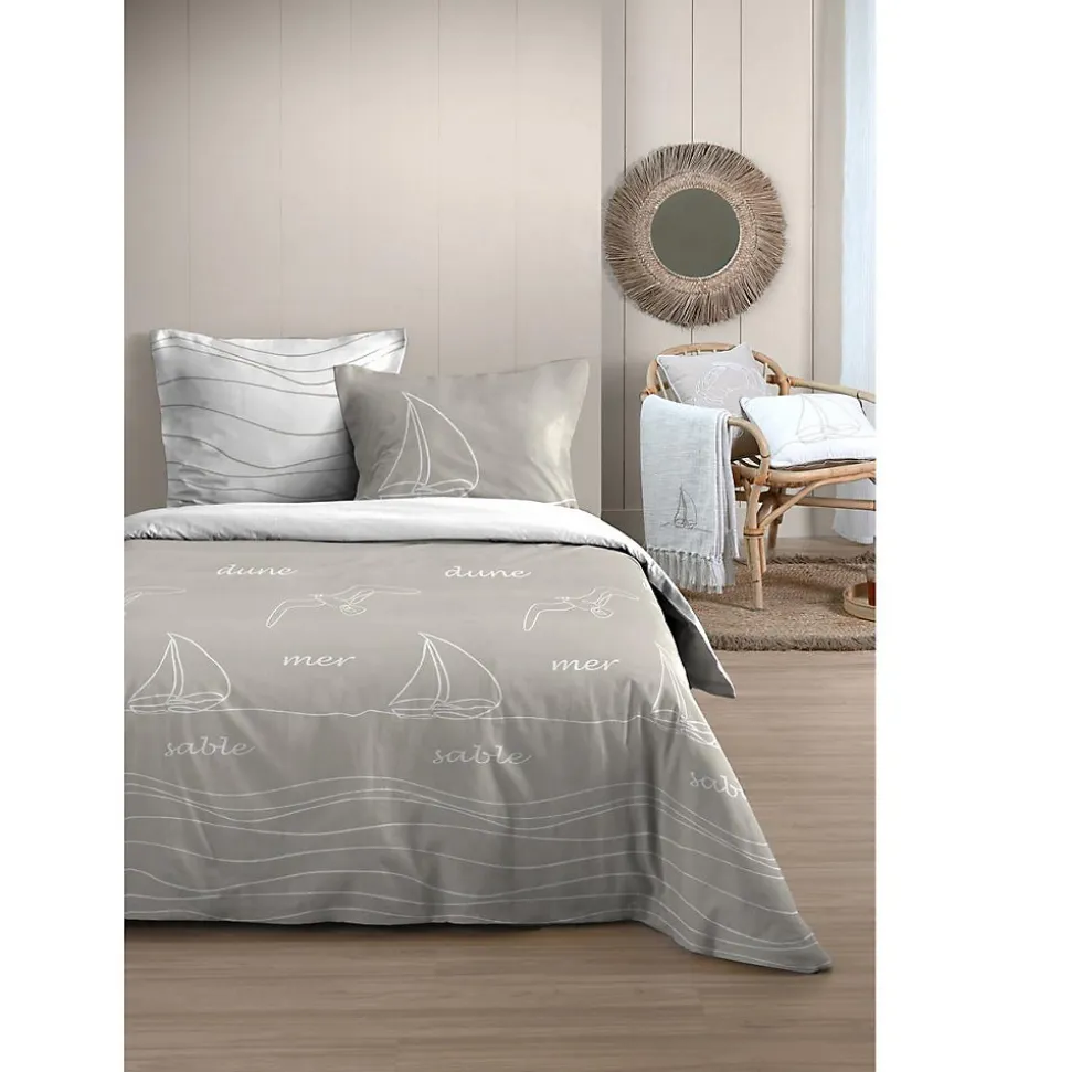 Housse de couette + taies 240x220cm Mer et Terre