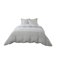 Housse de couette + taies gaze de coton Soleis