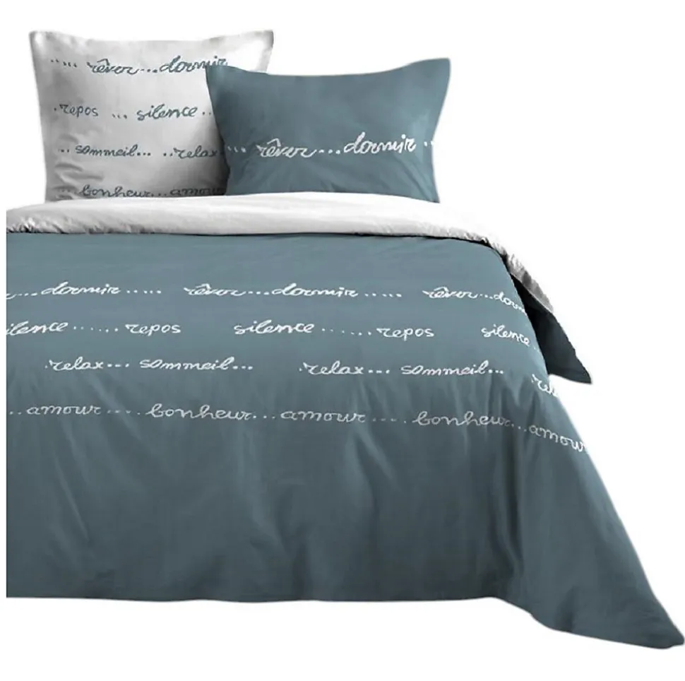 Housse de couette + taies 240x220cm Reverie Zen