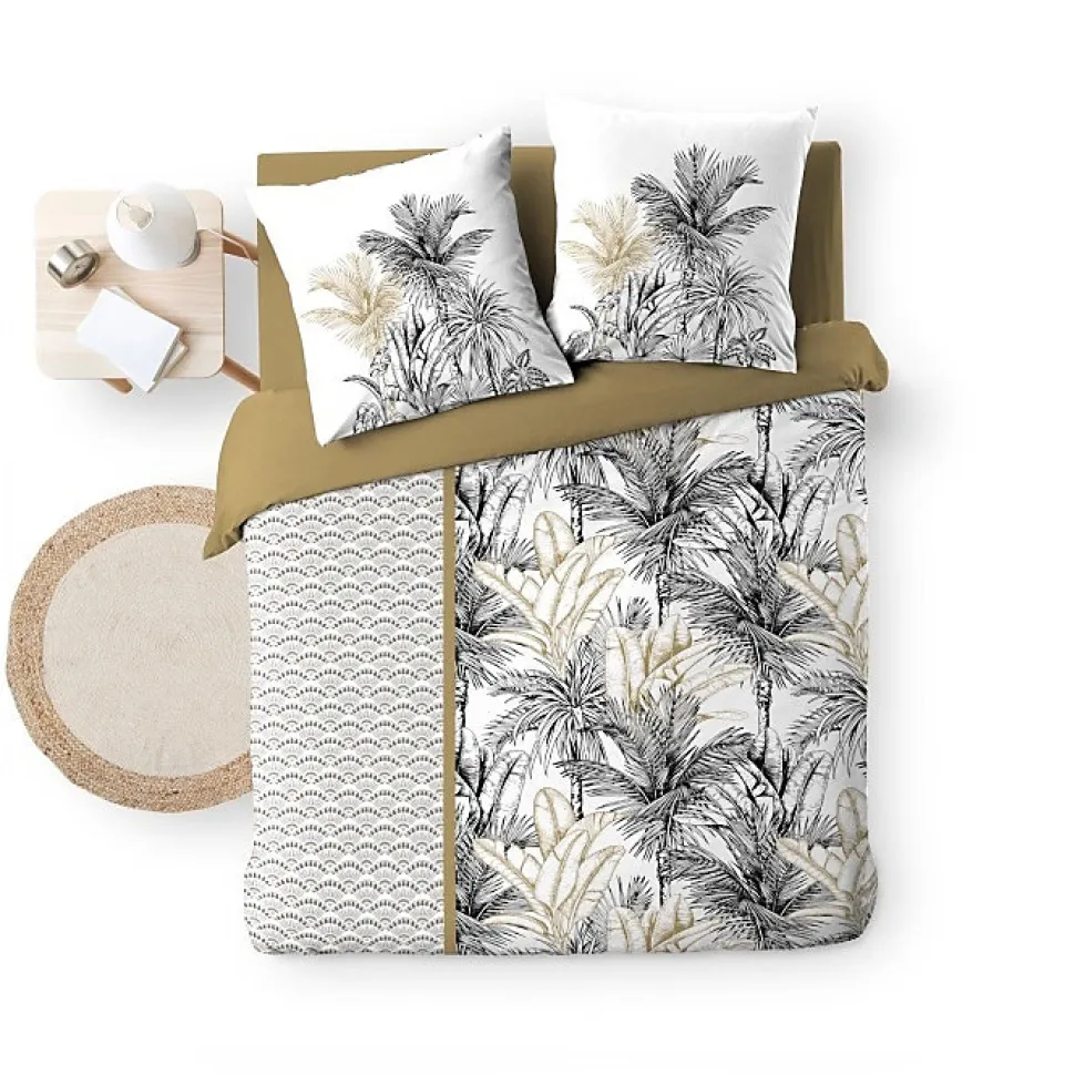 Housse de couette 240 x 220 cm coton 42 fils + 2 taies Dakar