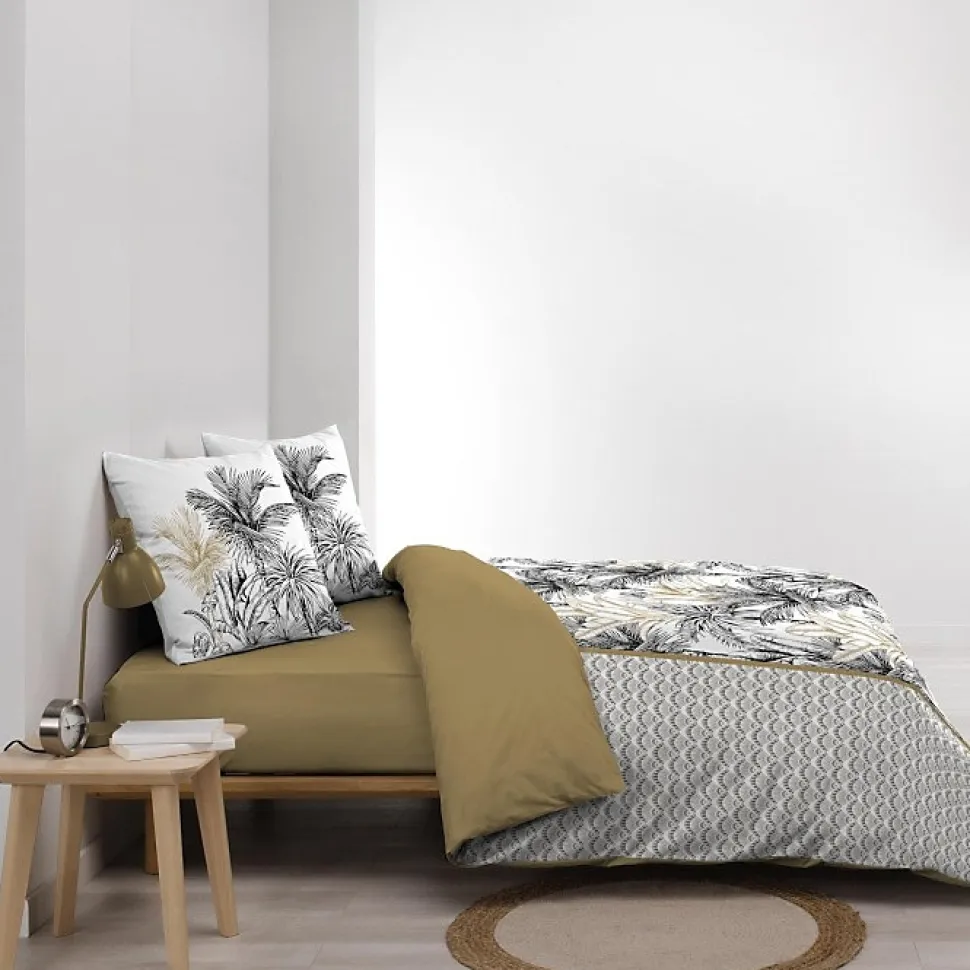 Housse de couette 240 x 220 cm coton 42 fils + 2 taies Dakar