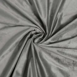 Housse de Couette 240 x 220 cm Velours Uni Velina Anthracite + 2 Taies