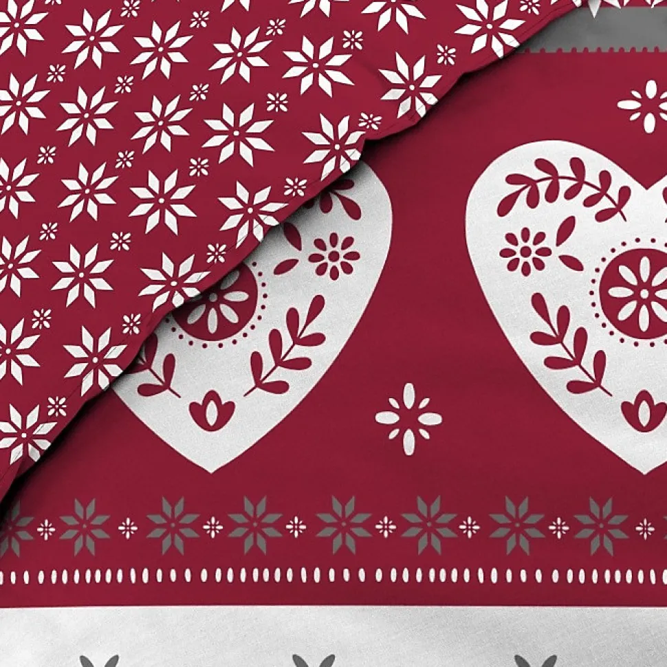 Housse de couette 260 x 240 cm coton 42 fils + 2 taies Alpage