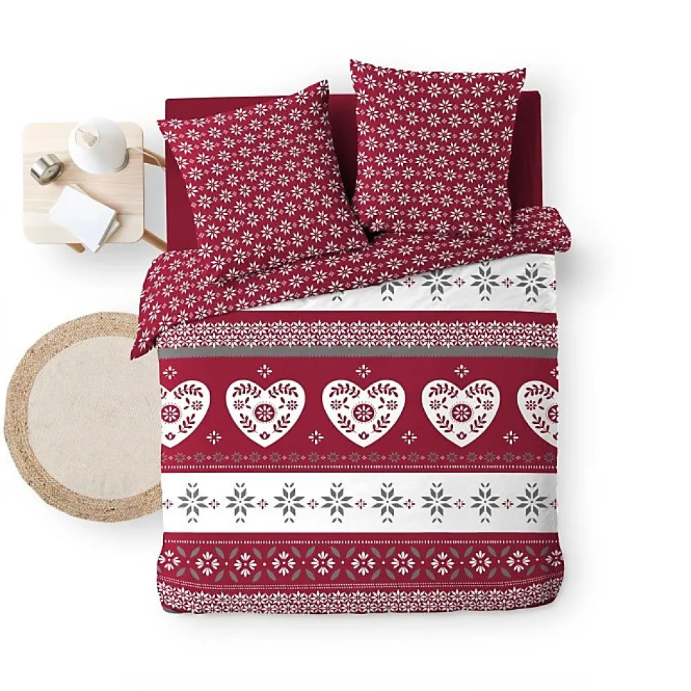 Housse de couette 260 x 240 cm coton 42 fils + 2 taies Alpage