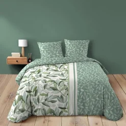 Housse de couette 240 x 220 cm coton 42 fils + 2 taies Eleonore