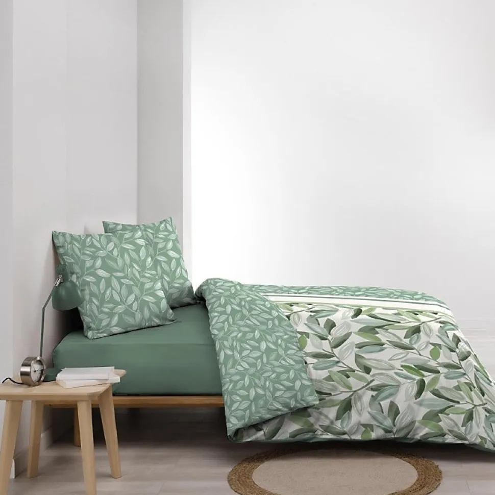 Housse de couette 240 x 220 cm coton 42 fils + 2 taies Eleonore