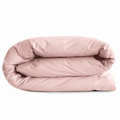 Housse de couette 140 x 200 cm "Prémium" pour lit 1 place - Prémium Rose Dragée