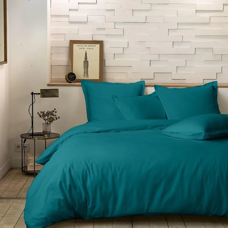 Housse de couette 220 x 240 cm bleu canard