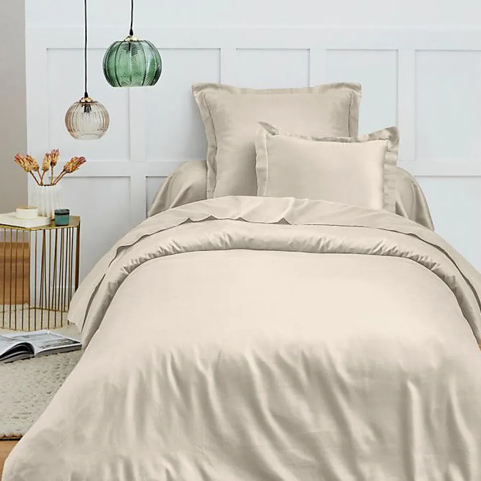 Housse de couette 140 x 200 cm "Prémium" pour lit 1 place - Prémium Sable