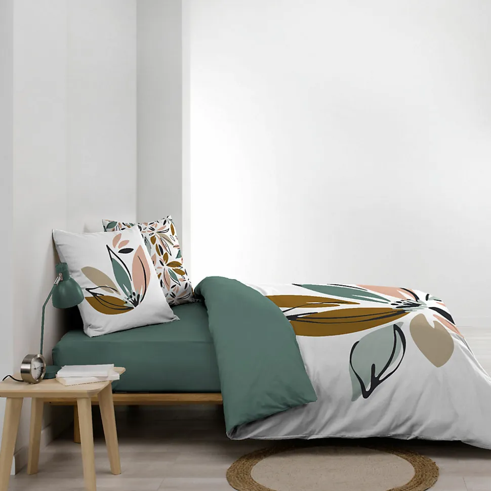 Housse de couette 240 x 220 cm + 2 taies Coton 42 fils OCTAVIA