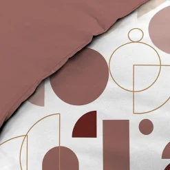 Housse de couette 260 x 240 cm coton 42 fils + 2 taies Chilipop rose