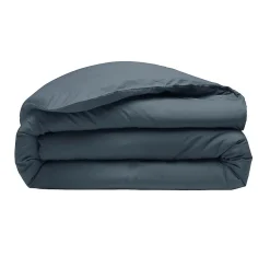 Housse de couette 220 x 240 cm Percale de coton lavé bleu