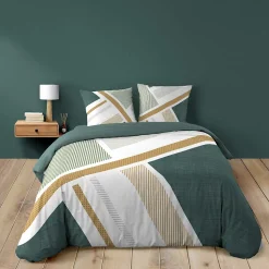 Housse de couette 240 x 220 cm + 2 taies Coton 42 fils ZÉPHYR