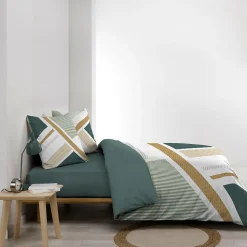 Housse de couette 240 x 220 cm + 2 taies Coton 42 fils ZÉPHYR