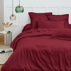 Housse de couette 260 x 240 cm "Prémium" pour lit 2 places King Size - Prémium Grenat