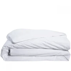 Housse de couette Blanc 240x260cm Parure PERCALE