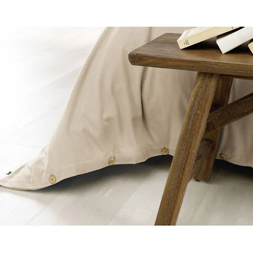 Housse de couette "Candice" toutes dimensions Flanelle de Coton - Candice Sable - Housse de couette 240 x 220 cm