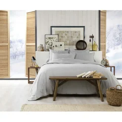 Housse de couette "Candice" toutes dimensions Flanelle de Coton - Candice Brume - Housse de couette 200 x 200 cm