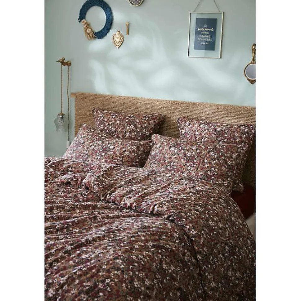 Housse de couette "Capucine" toutes dimensions "Gaze de Coton" - Capucine Camel - Housse de couette 240 x 220 cm