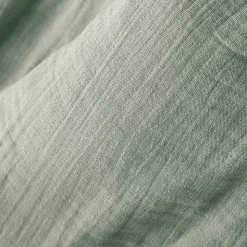 Housse de couette Double Gaze Coton 140 x 200 cm Gaia eucalyptus