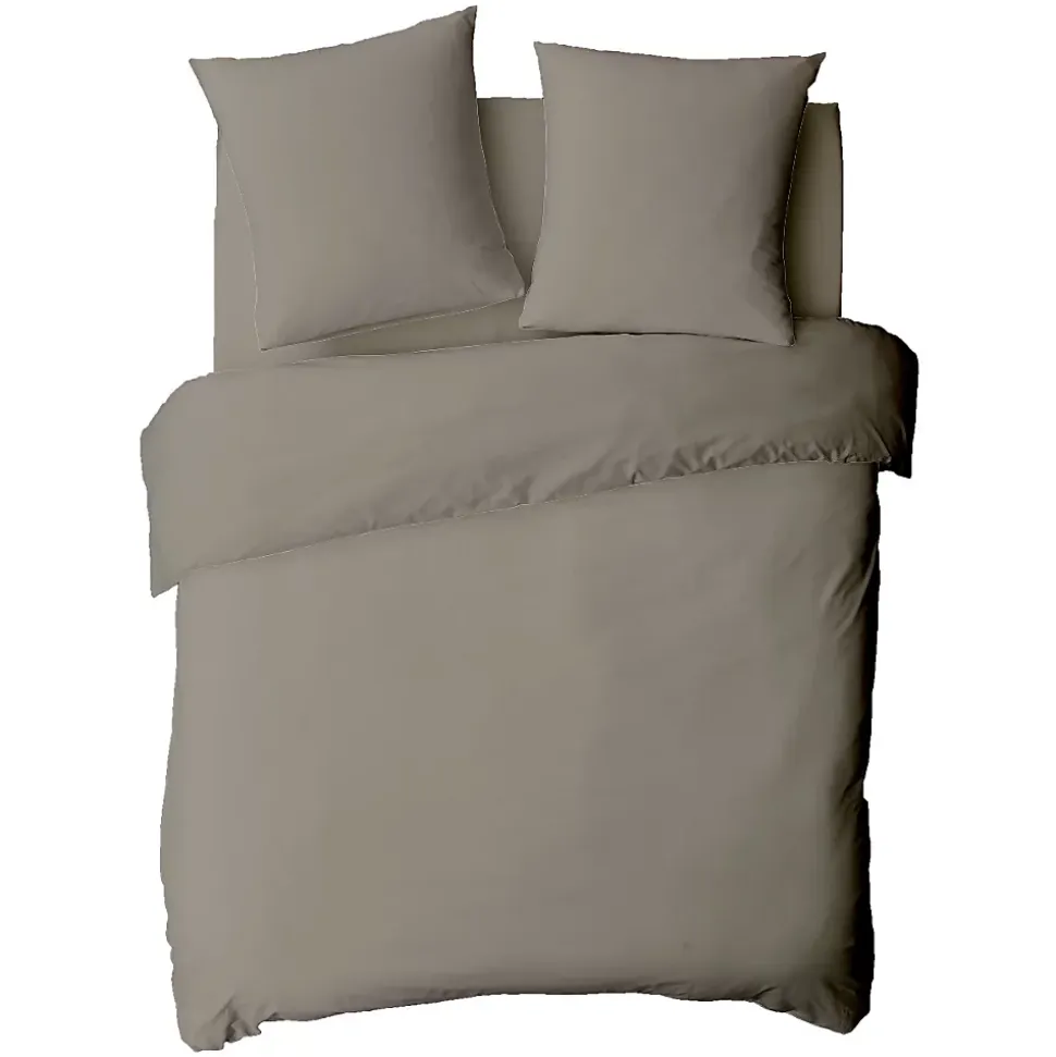 Housse de couette en coton 57 fils unie 200x200cm
