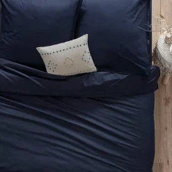Housse de couette en coton - bleu encre 240x220 cm - Atmosphera